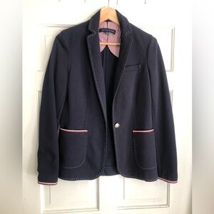 Tommy Hilfiger Navy Blazer with Red & White Piping